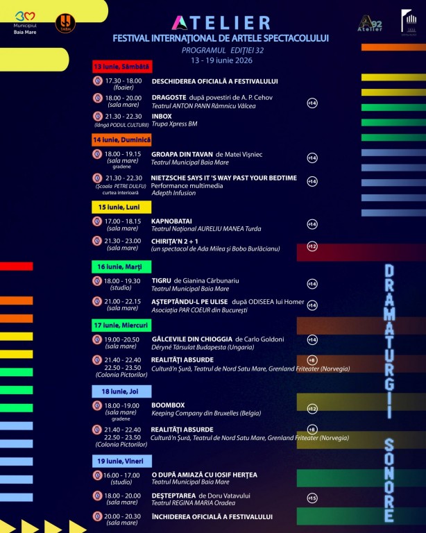 afis ATELIER 32 – Argumentul selecției