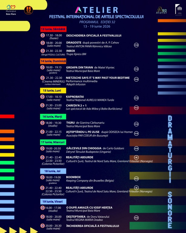 afis Festivalul ATELIER începe în curând!
